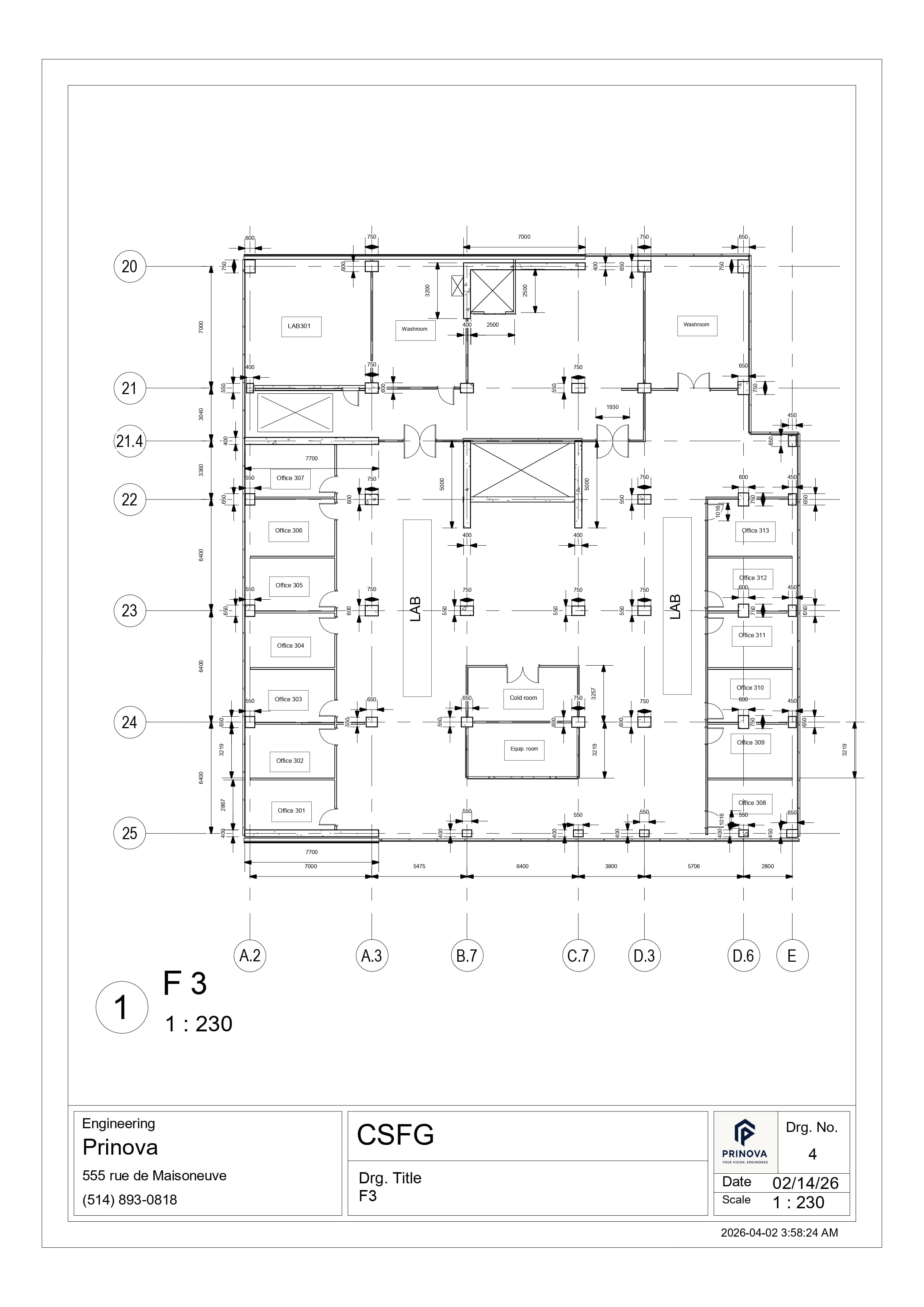 Floor Plans sheet 4