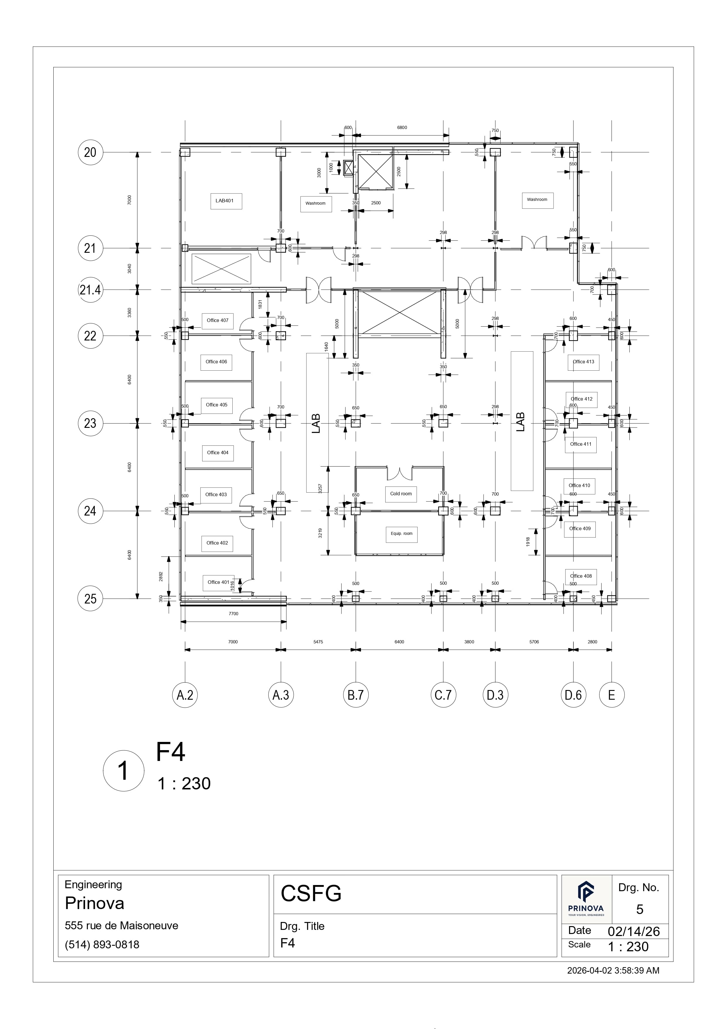 Floor Plans sheet 5