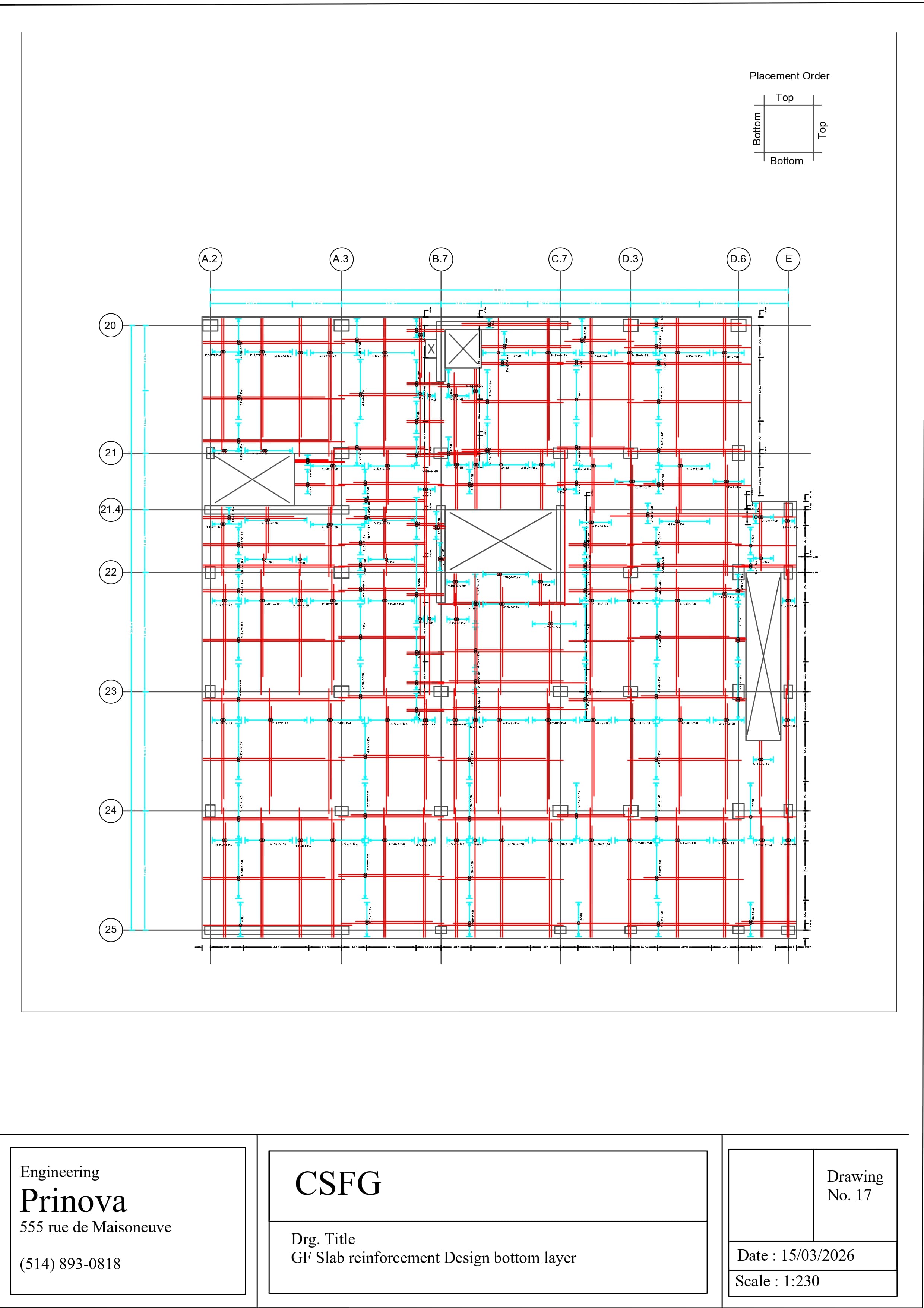 Slab Reinforcement Drawings sheet 3